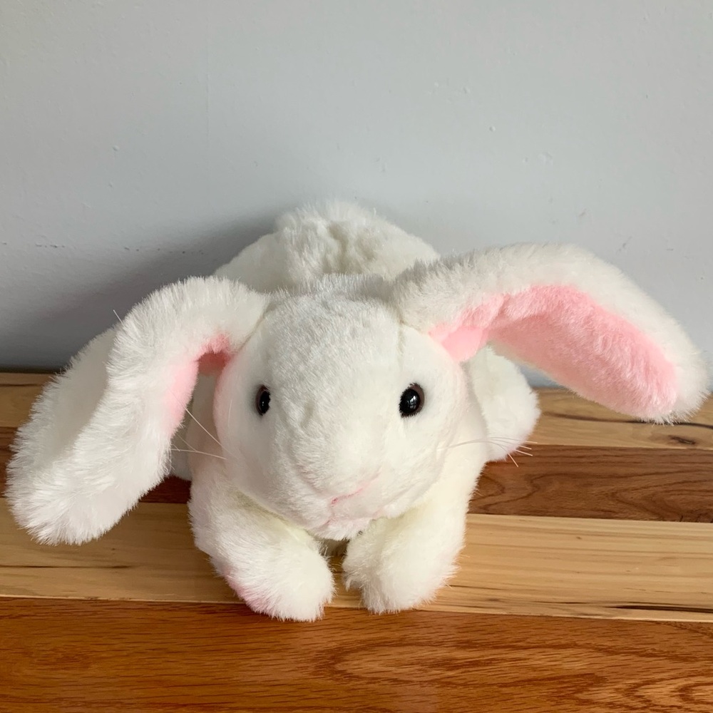 Sunny Bunny Plush Toy Puppet Vintage 1994 White Bunny Rabbit NWOT